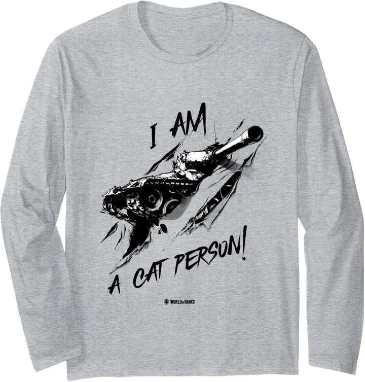 World of Tanks Leopard 1 „Ich bin ein Katzenmensch“ Langarmshirt