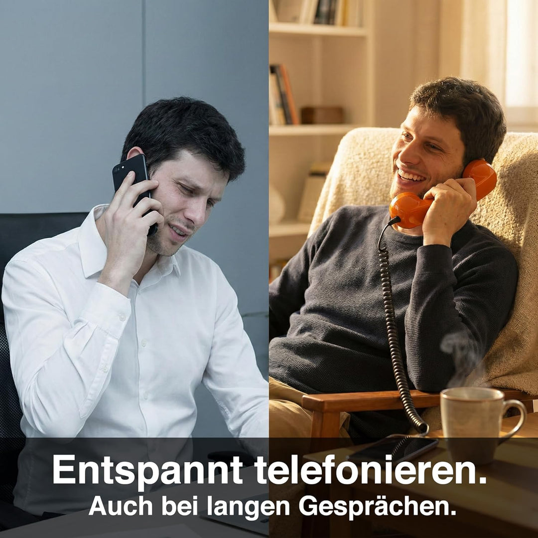 Opis 60s Micro - Retro Handyhörer für Android Smartphones, Tablets, Notebooks und Handys in der Form