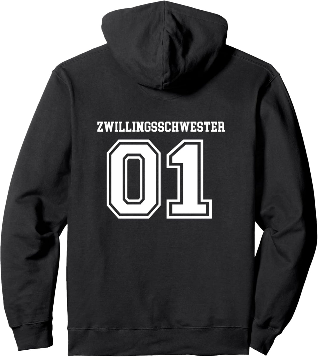 Partnerlooks Zwillinge Zwillingsschwestern Team 2 Schwester Pullover Hoodie