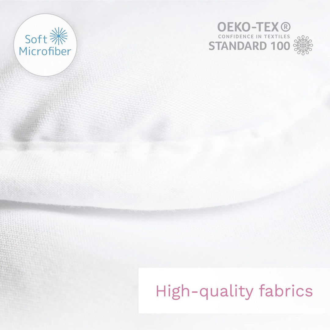 Baby Comfort Kleinkind Kinderbett Bettdecke &amp; Flachkissen Füllung Set 135x100 cm Ganzjahres-Design W