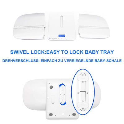 Babywaage Digital 50g bis 100Kg | Kinder-Waage, Baby-Waage | Säuglingswaage, Stillwaage Baby - mit H