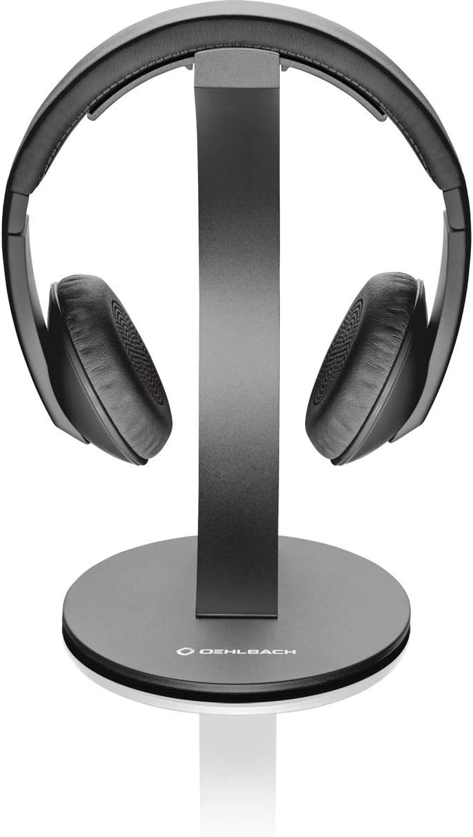 Oehlbach Alu Style - Hochwertiger Kopfhörerständer Aluminium eloxiert - Materialschonende Aufbewahru