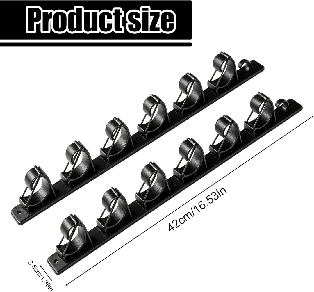 BORDEAG Horizontale Angelrutenhalter, Angelrutenhalter Wand & Decke Horizontal, Angelrutenständer Wa