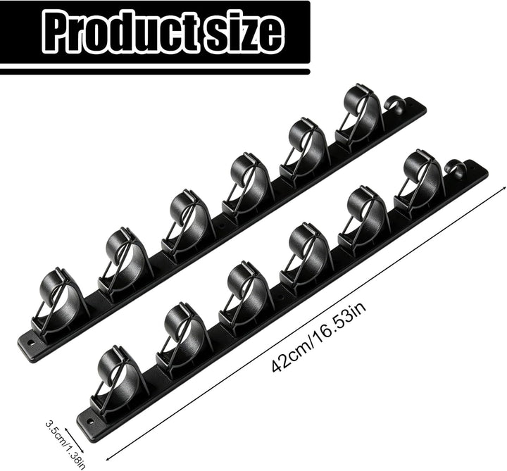 BORDEAG Horizontale Angelrutenhalter, Angelrutenhalter Wand & Decke Horizontal, Angelrutenständer Wa