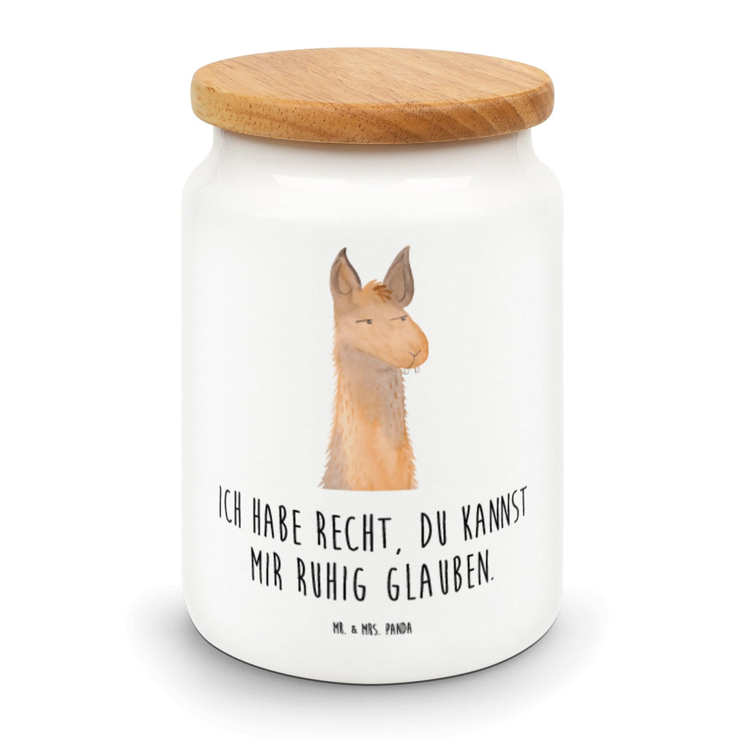 Mr. & Mrs. Panda Teedose Lamakopf Genervt - Geschenk, zuckerdose, Kaffeedose, Beste Freundin, Keksdo