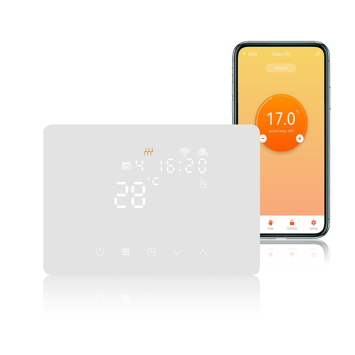 KETOTEK Smart Thermostat Heizkessel WLAN 5A 230V, Kompatibel mit Alexa, WiFi Raumthermostat Boiler T