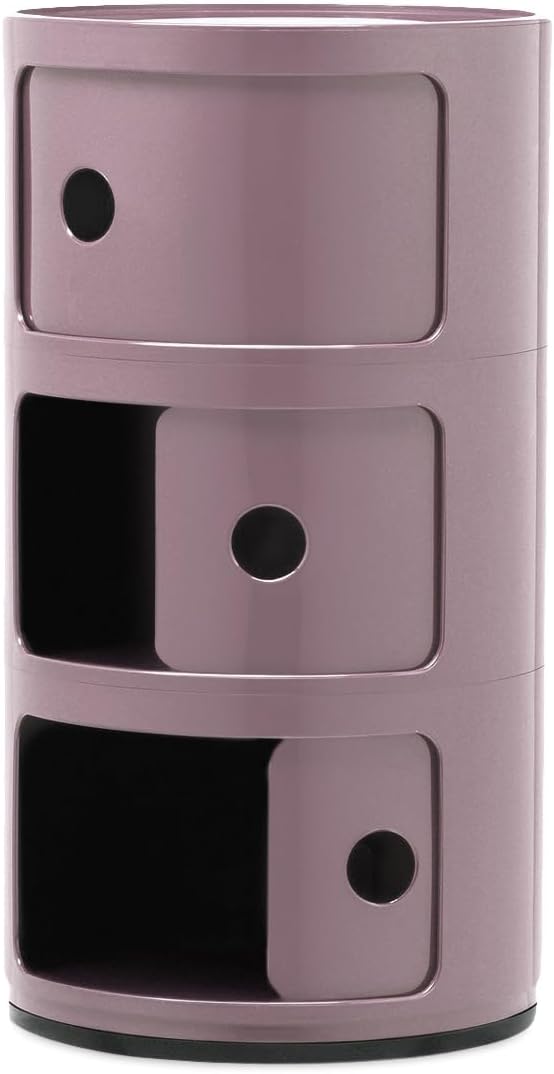 Kartell Componibili, Container 3-fächer, Malve 3-fächer Malve, 3-fächer Malve