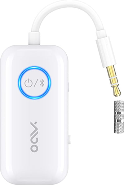 YMOO Bluetooth 5.3 Sender Empfänger für Kopfhörer, Dual Pairing 2 in 1 Bluetooth Adapter mit Aptx/Ap