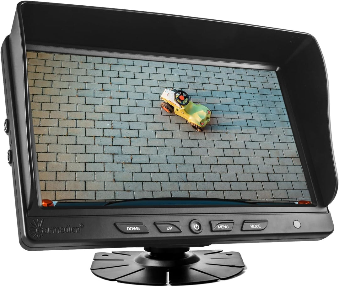 Carmedien cm-NMR9 9" TFT Monitor für Rückfahrkamera 12V 24V Auto-Display 9 Zoll Bildschirm LED Stand