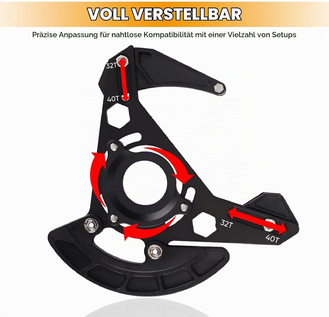 BESNIN Kettenführung ISCG-05 Mountainbike Kettenführung Bike MTB Kettenführung für 1x System Schwarz