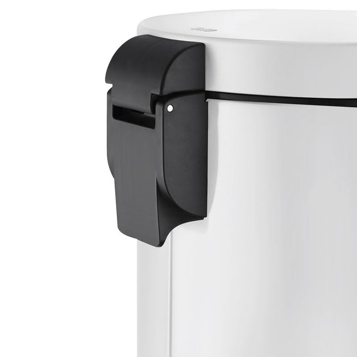 PROREGAL Treteimer mit stilvollem Pedal, leise schliessendem Deckel & Kunststoffinneneimer | 12 Lite