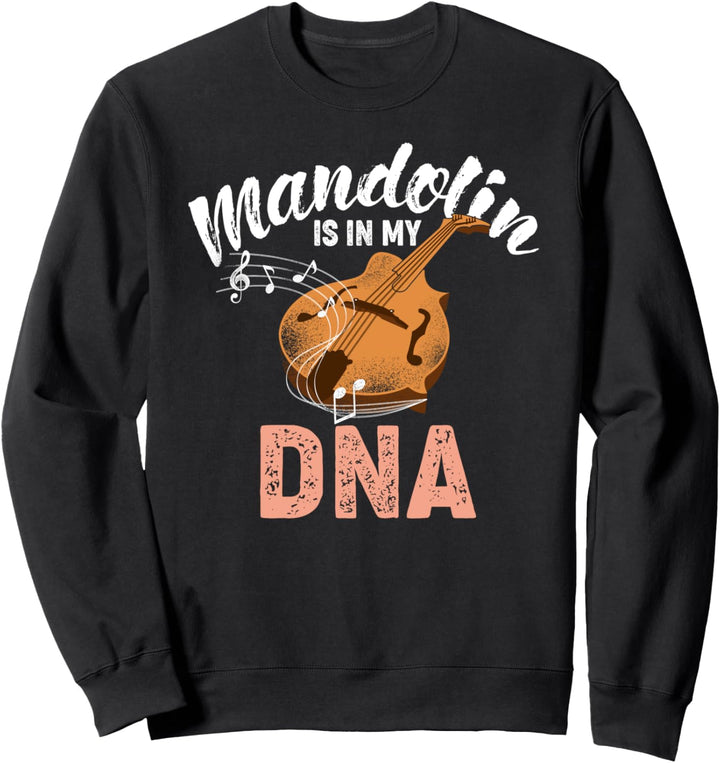 Lustige Mandolinen-Spieler Saiteninstrument Musiker Sweatshirt