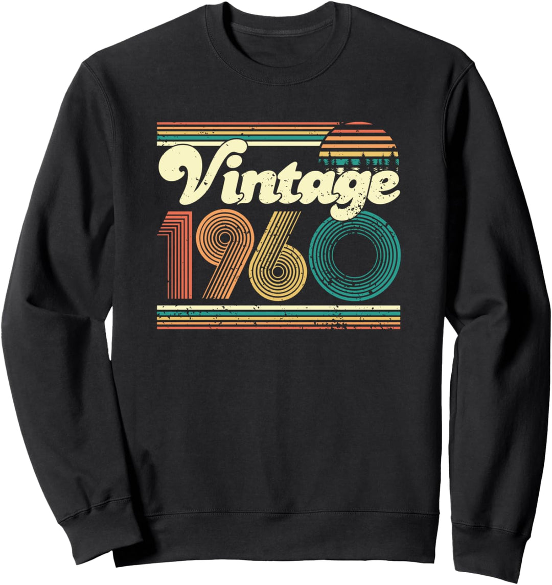 60. Geburtstag Geschenk Vintage 1960 60 Jahre Männer Frauen Sweatshirt