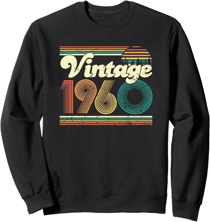 60. Geburtstag Geschenk Vintage 1960 60 Jahre Männer Frauen Sweatshirt
