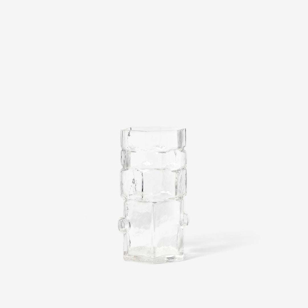 Areaware Sechskant-Vase, transparent