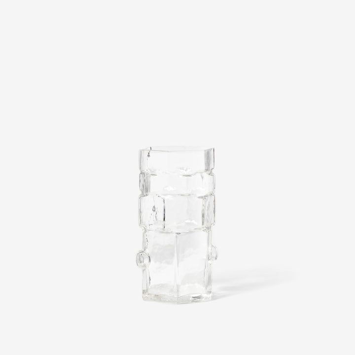 Areaware Sechskant-Vase, transparent