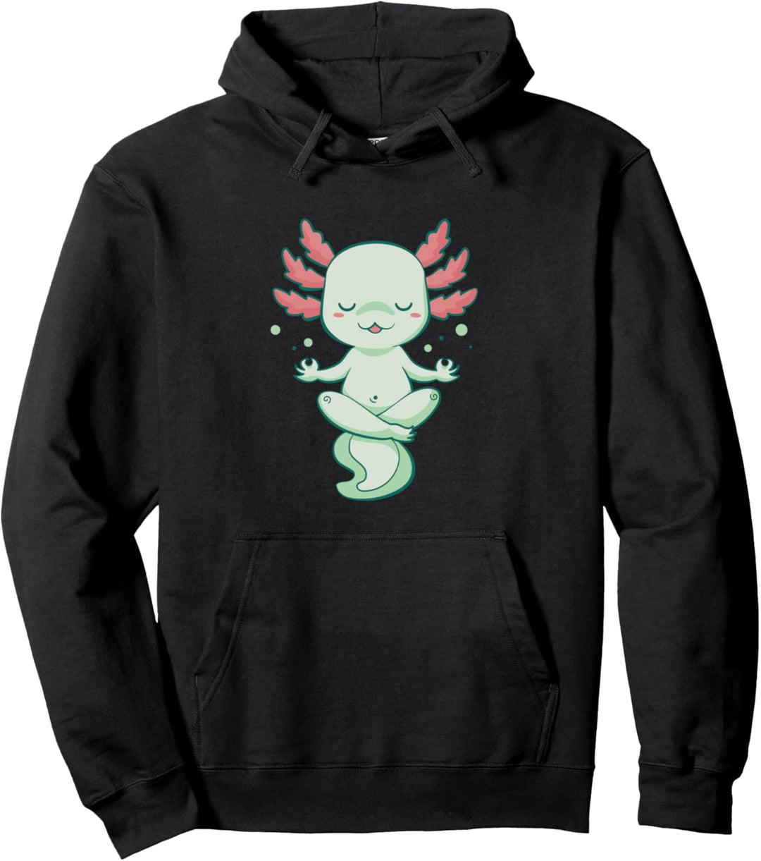 RELAXOLOTL AXOLOTL Meditation Meditation Lustiges Mem Pullover Hoodie