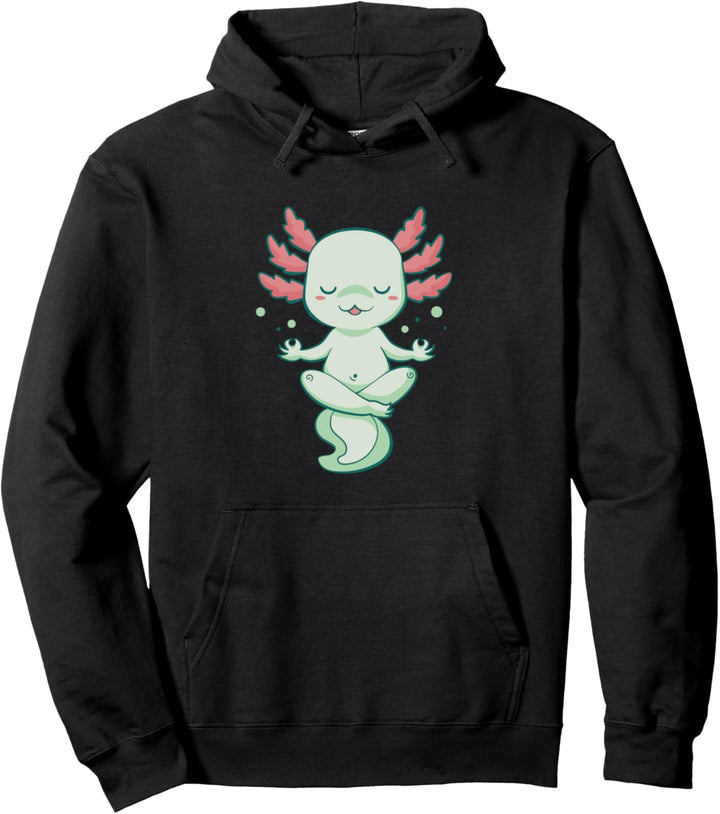 RELAXOLOTL AXOLOTL Meditation Meditation Lustiges Mem Pullover Hoodie