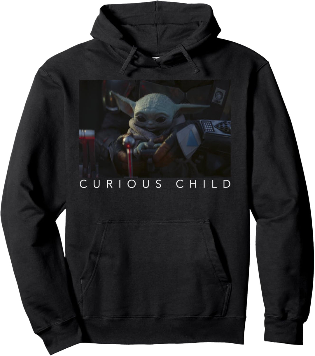 Star Wars The Mandalorian The Child Curious Child Frame Pullover Hoodie