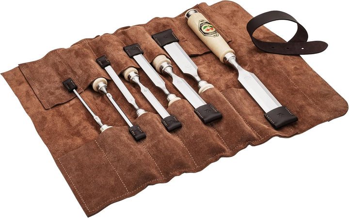 KIRSCHEN Stechbeitelsatz – Stechbeitel Set bestehend aus 8 Stechbeiteln (4, 6, 10, 12, 16, 20, 26, 3
