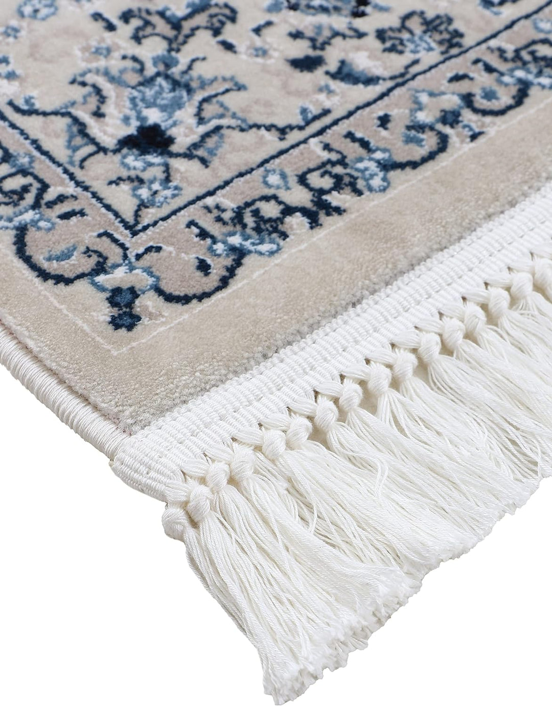 carpetfine Orientteppich Nain Diane Rot 75x200 cm Läufer | Tradtioneller Teppich für Schlaf- und Woh