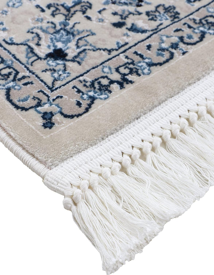 carpetfine Orientteppich Nain Diane Rot 60x180 cm Läufer | Tradtioneller Teppich für Schlaf- und Woh