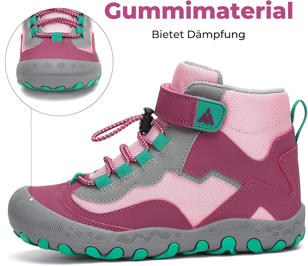 Mishansha Kinder Trekking- &amp; Wanderschuhe Jungen Mädchen Wanderstiefel Outdoor Trekkingschuhe 27 EU