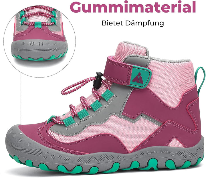 Mishansha Kinder Trekking- &amp; Wanderschuhe Jungen Mädchen Wanderstiefel Outdoor Trekkingschuhe 27 EU