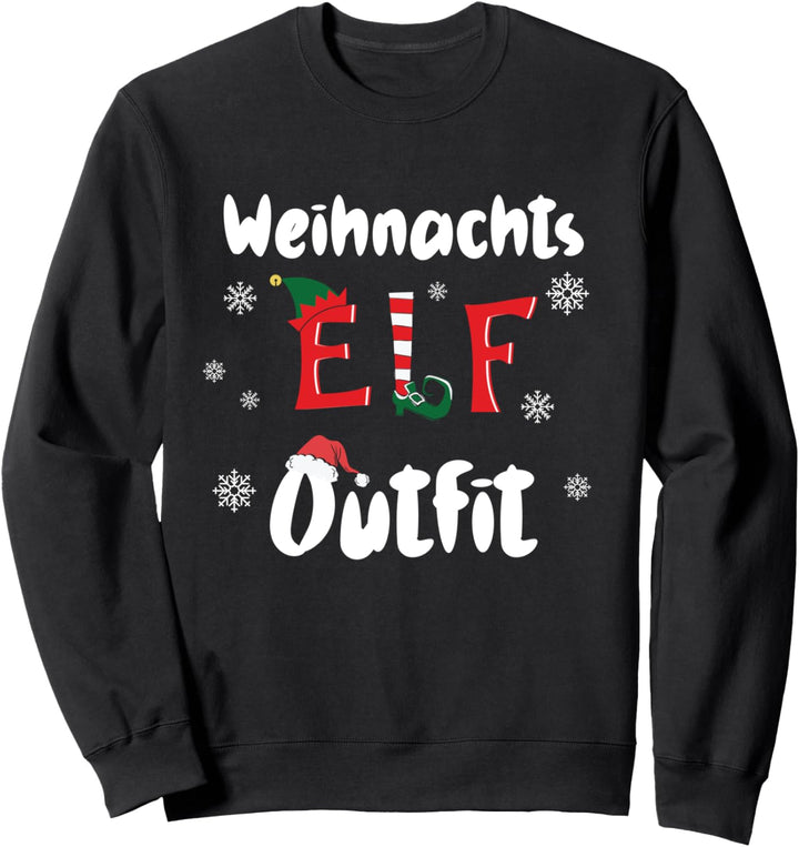 Weihnachtsoutfit Familie Weihnachtself Weihnachts Sweatshirt