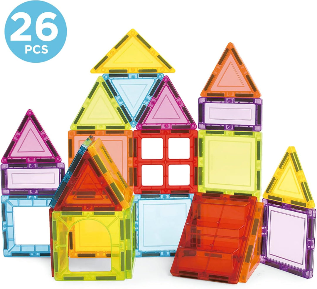 Educa - Magnetic | Magnetische Bausteine Kinder 26 Teile | 3D-Magnetbaukasten | STEM-Lernspielzeug |