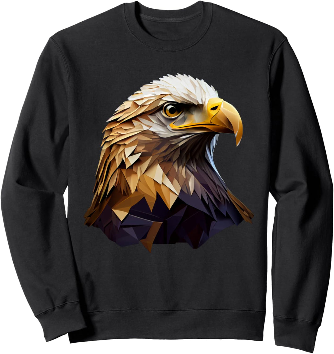 echte Adler Seeadler Weisskopfadler Steinadler Polygon Adler Sweatshirt