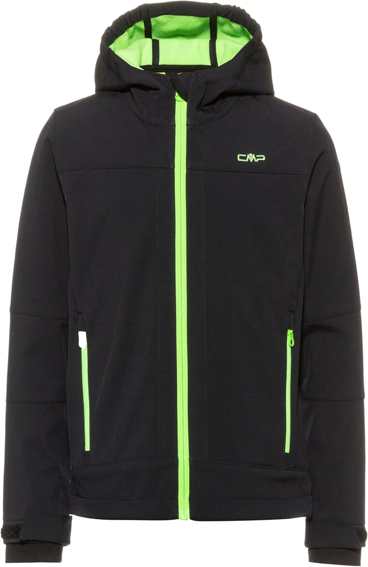 CMP Jungen Softshell' Kapuzen Jacke 104 Antracite-Flame, 104 Antracite-Flame