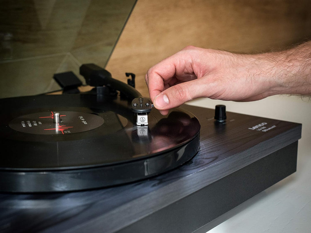 Lenco LS-300 - Hi-Fi Plattenspieler mit Bluetooth - Mit externen Lautsprechern 2 x 10 W RMS - Riemen
