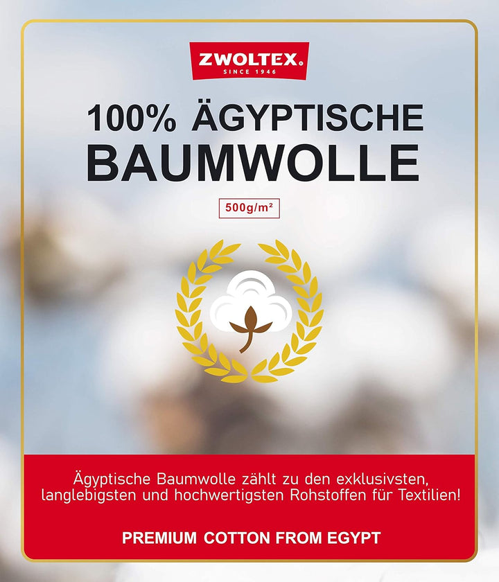 ZWOLTEX Himmlisch weiche Handtücher aus 100% Ägyptischer Baumwolle I Made IN EU I Gästehandtücher Ul
