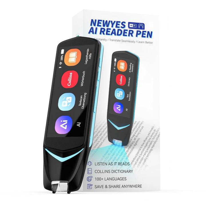 NEWYES Übersetzungs Stift Scannen,Übersetzer mit Sprachausgabe,Scannerstift zur Dateneingabe,OCR Les