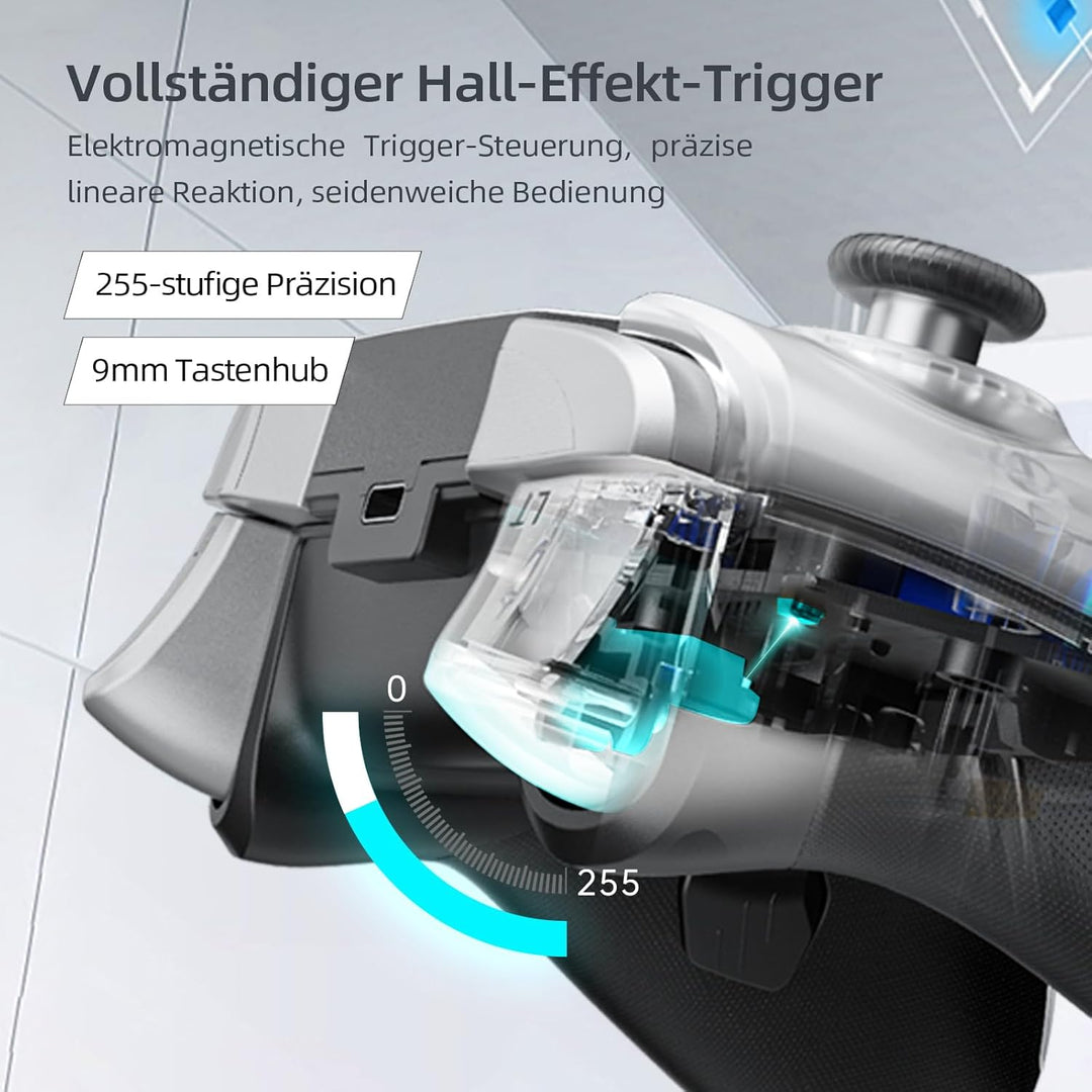 Machenike G5 Pro Wireless Controller für Windows PC,Switch,IOS&amp;Android,RGB Lichter,PC Controller Hal