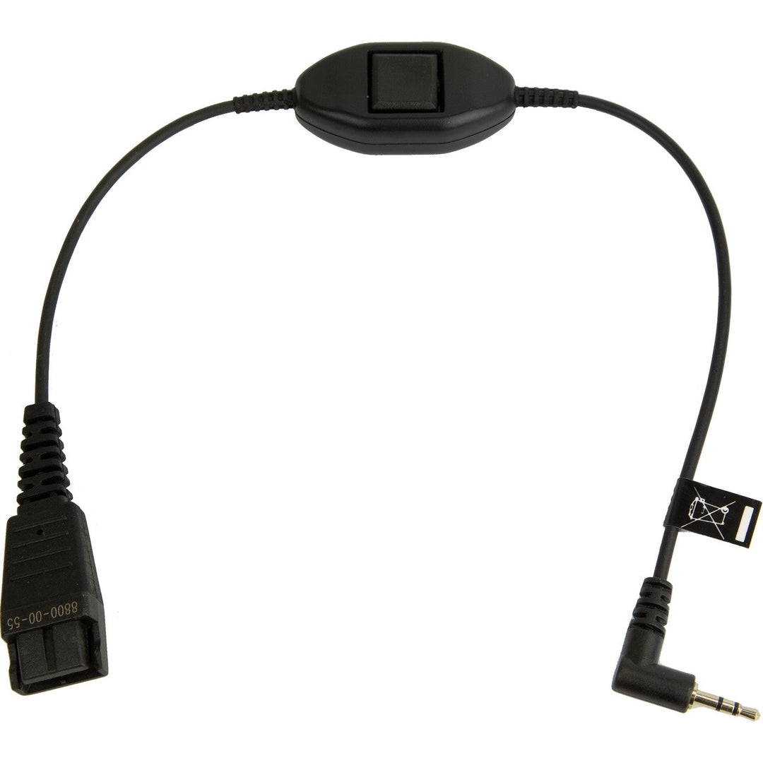 Jabra Kabelunterteil mit QD auf 2,5mm Klinke (Rufannahmetaste)