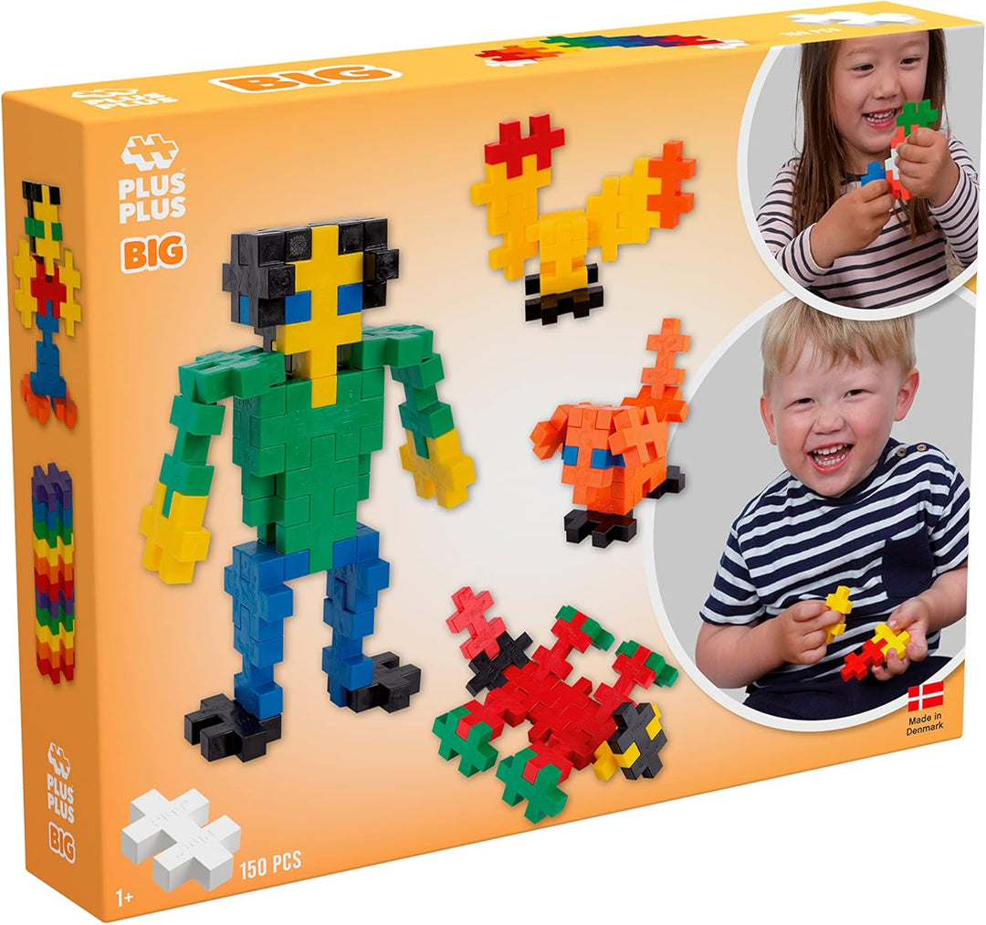 Plus-Plus 9603272 Denmark Geniales Konstruktionsspielzeug, Open Play Big Basic Mix, Bausteine-Set, 1
