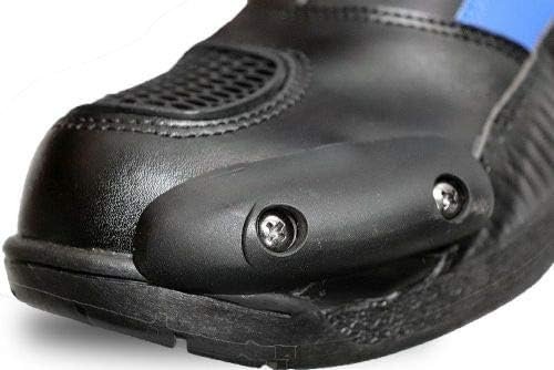 Kimo Kinder Motorradstiefel Protect Boots (Schwarz, 32)