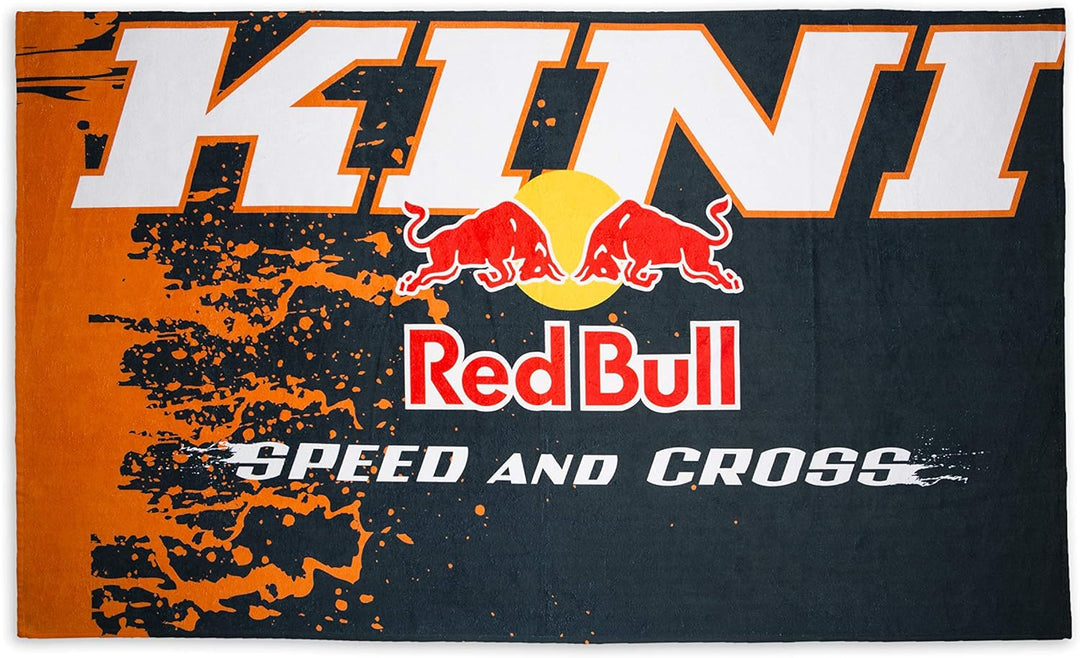 Kini Red Bull Mx Racing Towel – Mx Handtuch, Strandtuch, Sportliches Design, Baumwolle, Fitness, Spo