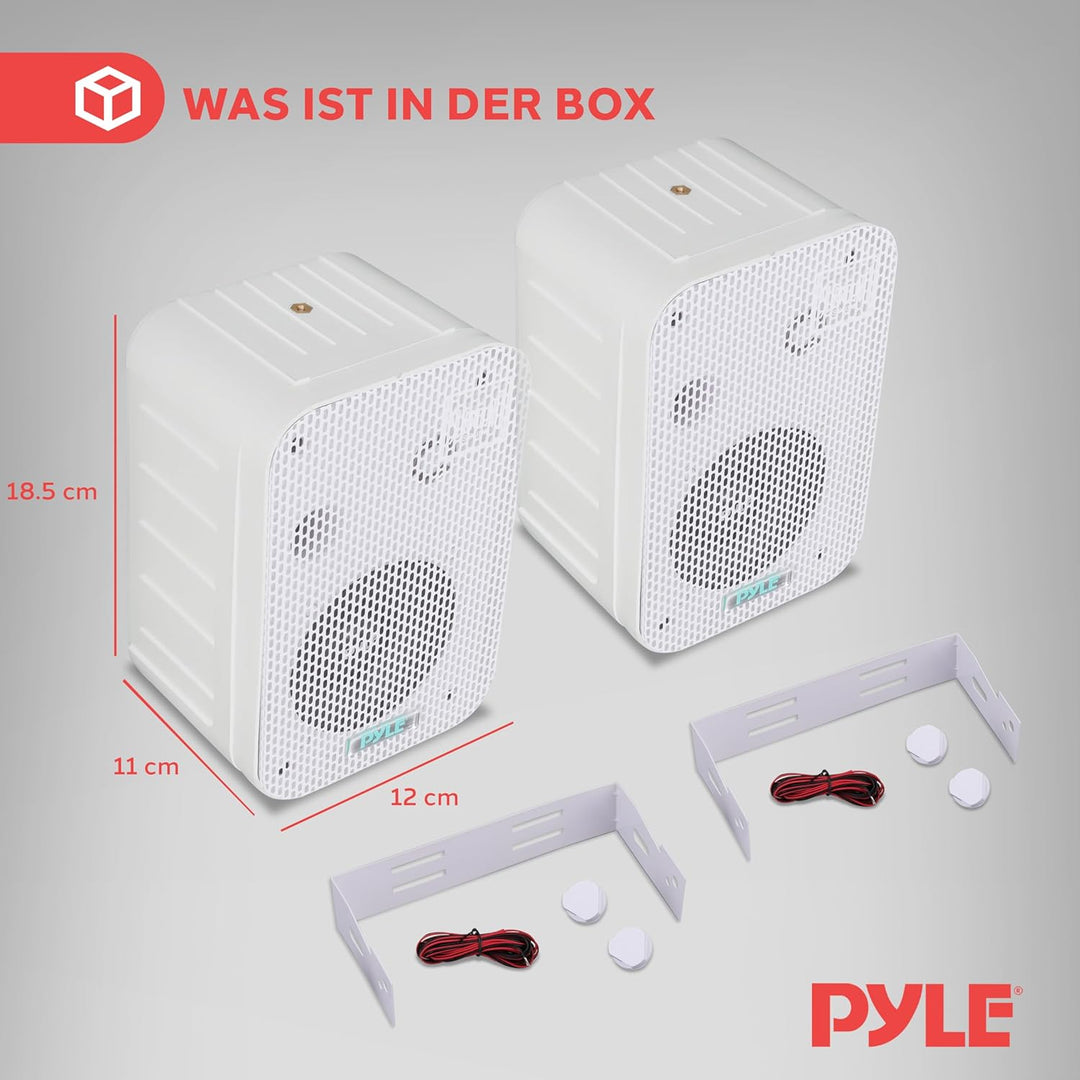 Pyle PDWR30W Lautsprecher für MP3-Player und iPod, Weiss