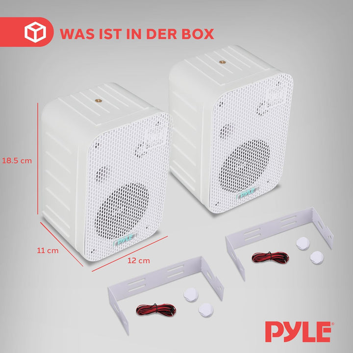 Pyle PDWR30W Lautsprecher für MP3-Player und iPod, Weiss