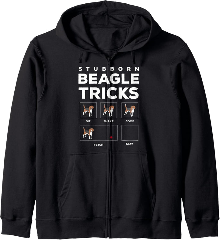 Stubborn Beagle Tricks Kapuzenjacke