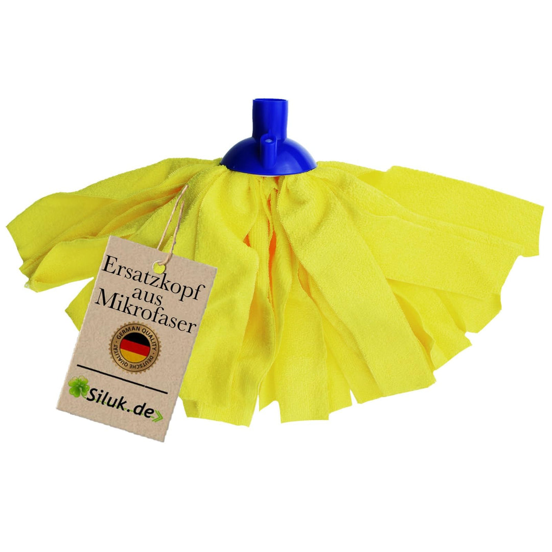 6 x Ersatzkopf für Leifheit Classic Mopp für Alle Flecken Entfernen Boden (Microfaser), Microfaser