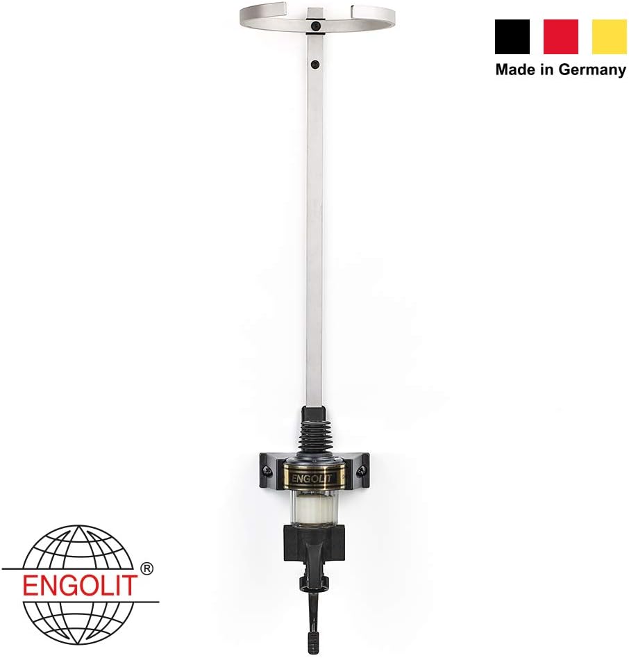 ENGOLIT 3-Liter-Flaschenhalter (inkl. 2,5 cl Finger-Push-Dosierer) für Lange/grosse Flaschen ab 40 c