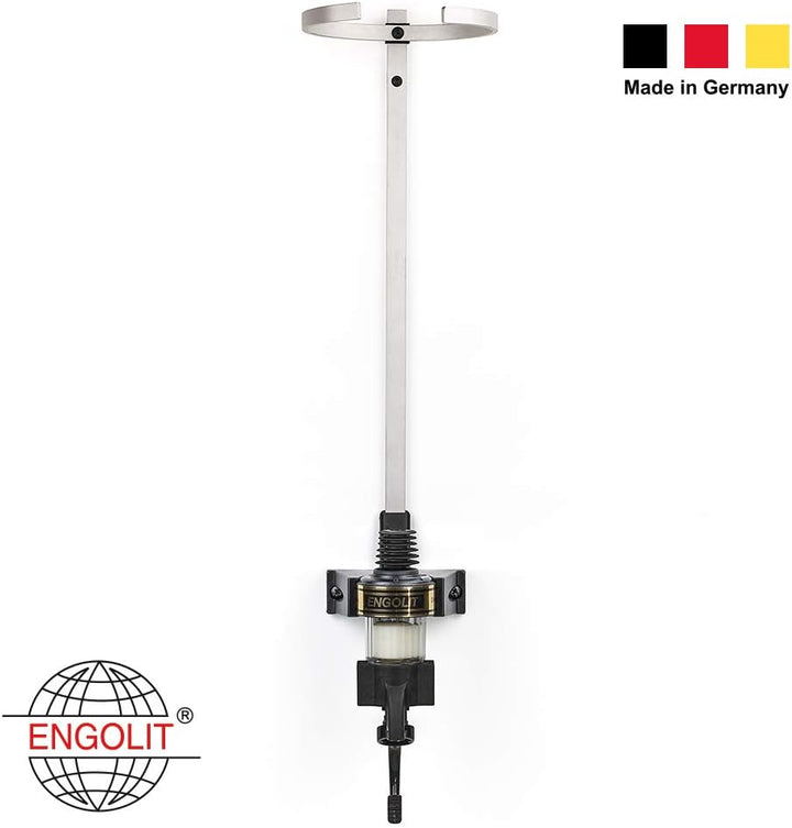 ENGOLIT 3-Liter-Flaschenhalter (inkl. 2,5 cl Finger-Push-Dosierer) für Lange/grosse Flaschen ab 40 c