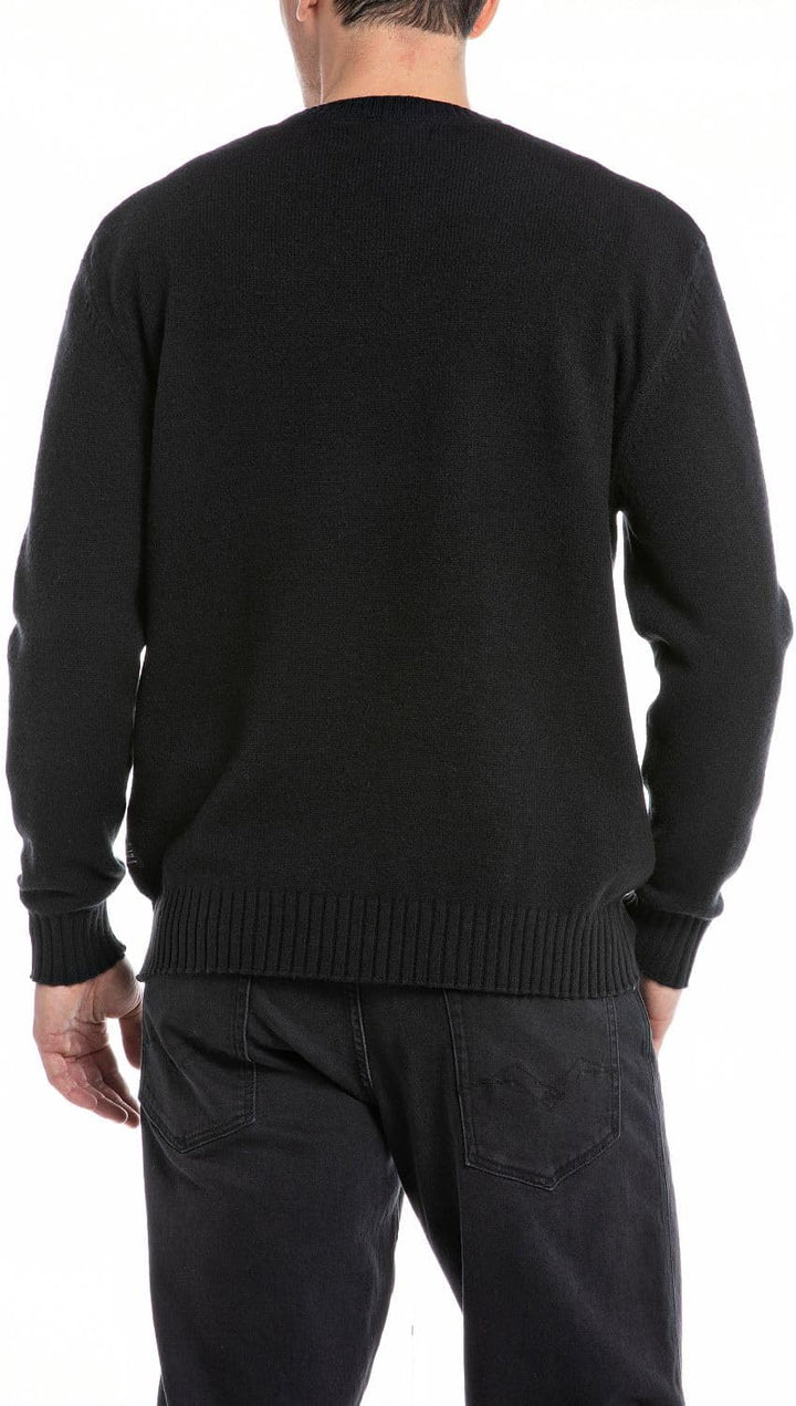 Replay Herren Pullover M 098 Black, M 098 Black