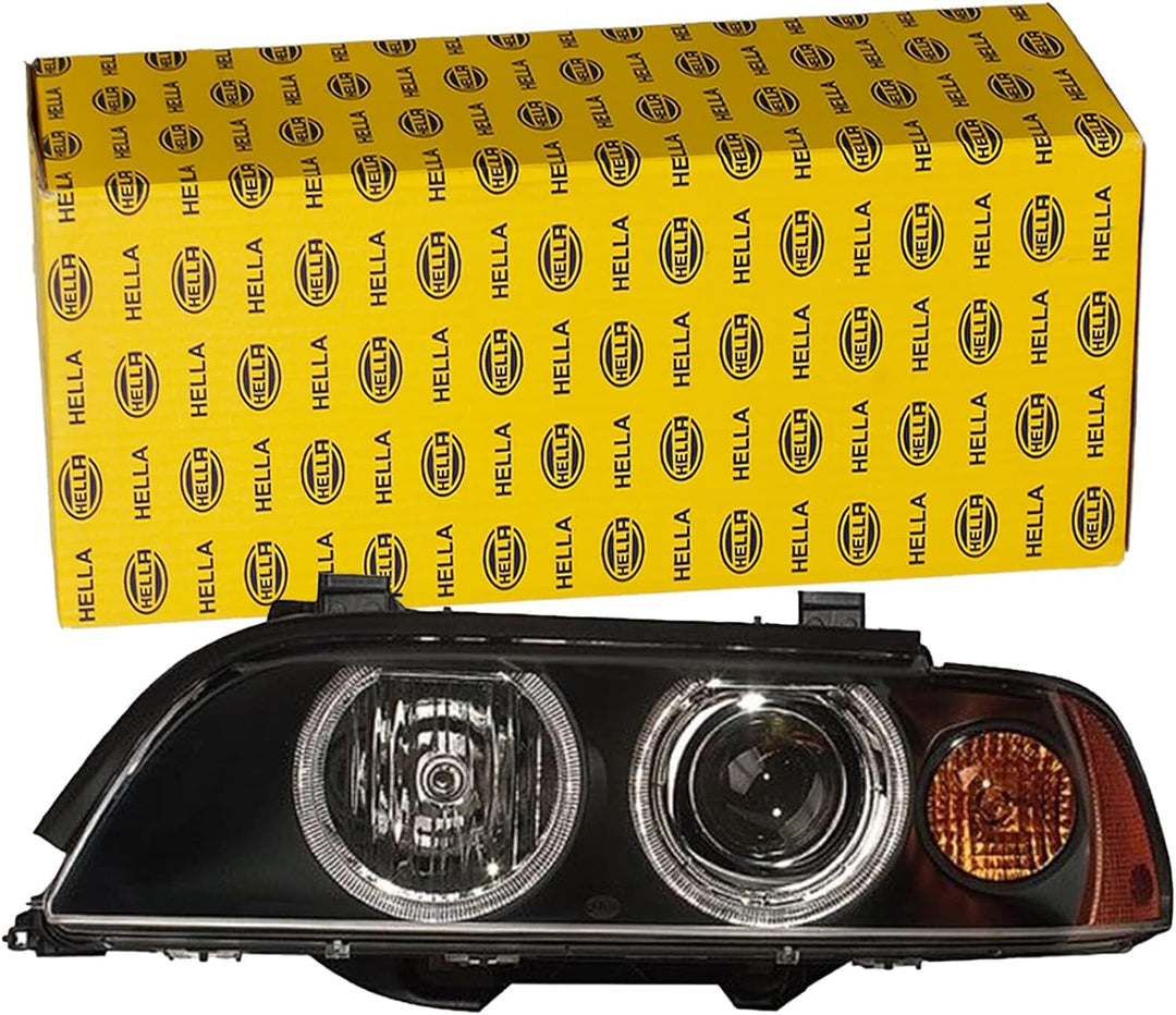 HELLA 1EL 008 053-521 DE/FF/Halogen-Hauptscheinwerfer - rechts - für u.a. BMW 5 (E39) Rechts Gelb, R