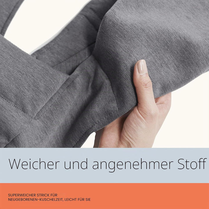 Ergobaby Babytrage für Neugeborene ab Geburt Extra Weich, Embrace Bauchtrage Baby-Tragetasche Ergono