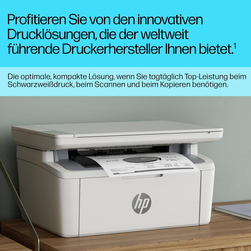 HP LaserJet MFP M140w Multifunktions-Laserdrucker, Monolaser, Drucker, Scanner, Kopierer, Duplex-Dru